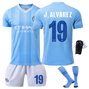Cho Manchester thành phố bóng đá Jersey Set 2324 cho Champions League Edition No.9 harland 47 Foden 17 de brauner No.8 Jerseys - Product Image 4