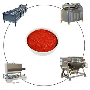 Industrielle Hot Selling Zwiebel verarbeitung Chili Sauce Herstellung Maschine Pfeffer Paste Produktions linie Lieferanten