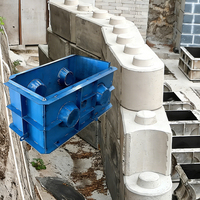 Molde de Ladrillo de Cemento Tipo Lego, Acero Resistente, Tamaño Personalizado para Construcción de Muros de Contención de Apilamiento en Seco