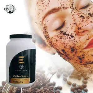 身体磨砂制造商100% 有机批发咖啡身体磨砂素食去角质棕色一加仑水疗咖啡磨砂