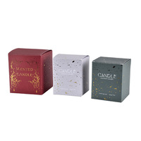 Emballage de boîtes en papier vides imprimées personnalisées en carton pliable boîte cadeau bougie parfumée savon avec insertion