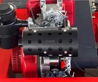 Tondeuse à gazon sur chenilles télécommandée 2026 FDHT-80 12HP à moteur diesel avec démarreur électrique, poignée pliable, largeur de coupe 800mm, DIY