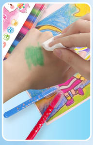 Meihui Bâton de peinture à la tempera solide d'une seule pièce Crayons torsadés lavables Crayon de gel aquarelle pour coloriage <span class=keywords><strong>dessin</strong></span> peinture - Product Image 4