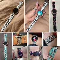 Gelang Pengganti Silikon Olahraga Bergaya 20Mm untuk Wanita 7 Warna Kompatibel dengan Tali Jam Tangan Pintar Garmin Vivoactive 5/3/3t