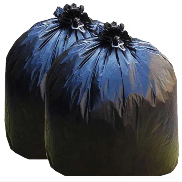 Große Fabrik Großhandel biologisch abbaubarer schwarzer abbaubarer flacher umweltfreundlicher wegwerfbarer kompostierbarer Müll-Kutschbeutel aus EPI