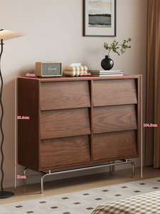 Solid Wood Sideboard Small Space 6-<b>Drawer</b> Storage Cabinet 9-<b>Drawer</b> storage cabinet Dining room furniture - Product Image 4