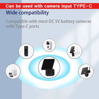 Batterie au lithium DC UPS étanche 15000mAh, sortie Type-C solaire, alimentation portable extérieure de secours pour caméra CCTV