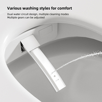 Toilette intelligente multicolore en forme d'oeuf de haute qualité siège de lavage automatique électrique chauffage intégré sans réservoir Wc toilette intelligente