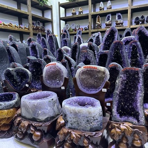 Kích Thước Lớn Thạch Anh Tím Geode Chất Lượng Cao Tự Nhiên Brazil Thạch Anh Tím Cụm Pha Lê Geode Trang Trí Cho Phong Thủy Trang Trí Nội Thất - Product Image 4