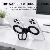 Support de téléphone de bureau FY91-G avec hauteur réglable et base rotative - en alliage d'aluminium, portable