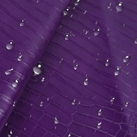 Alligator personnalisé 1.2mm tricoté Crocodile végétalien PVC artificiel Faux cuir synthétique tissu pour sac chaussures fabrication de bagages