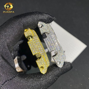 Vente flash, boîtier de montre en diamant glacé, moissanite, argent 925, bijoux hip-hop, lunette de montre en moissanite VVS pour GA2100 - Product Image 6
