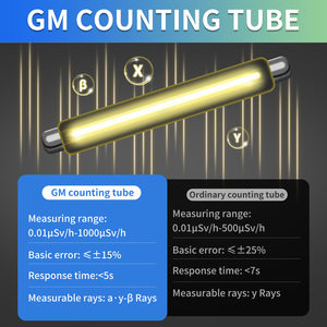 Độ chính xác cao Geiger truy cập Beta Gamma X-Ray bức xạ màn hình kỹ thuật số phóng xạ <span class=keywords><strong>Tester</strong></span> - Product Image 6