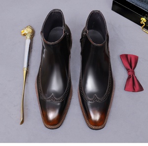 Chaussures habillées Oxford en cuir de vachette pleine fleur de qualité supérieure, faites à la main, imperméables, intemporelles, pour hommes, style décontracté et professionnel - Product Image 2