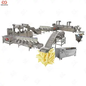 200kg/h SUS304 Full Automatic Potato Frozen French Fries Machinery Solution