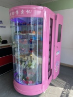 Machine à vendre chariot de fleur Rose lys, livraison gratuite avec récepteur de billets de banque et donner le paiement, sans travailleurs