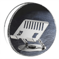 Support de bureau réglable en alliage d'aluminium rotatif à 360 degrés pour tablette et ordinateur portable (support de rehaussement)