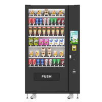 Distributeur automatique combiné pour chips, sodas, eau, en-cas, usage bureau, hôtel, école