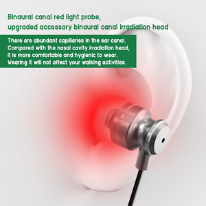 Dispositivo di Terapia a Luce Rossa 650nm per Orecchio e Naso 2-in-1, <span class=keywords><strong>Trattamento</strong></span> per Rinite, Sinusite, Acufeni, Otite Media, Fisioterapia LLLT - Product Image 3