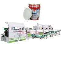 Máquina de fabricación de cubos de metal Línea de producción de cubos de tambor de acero