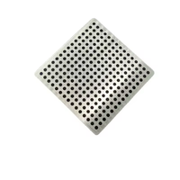 Maille métallique perforée à trous personnalisés, tissage simple, plaque d'acier perforée, maille métallique perforée en aluminium