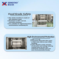 Machine de filtration automatique à pression d'huile pour nuggets de poulet enrobés, filets de poisson, noix, porc frit croustillant SUS304