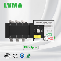 Commutateur de Transfert Automatique LVMA ATS 100A Série GA 100A-3200A 3P 4P Classe PC Commutateur de Commutation 63A ATS pour Générateur