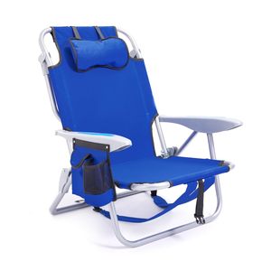 Picnic al aire libre Lay Flat Portable Plegable Reclinable Camping Beach Lounge Chair con mochila Correas ajustables para adultos Viajes - Product Image 1