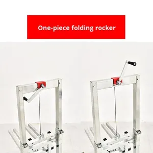 Draagbare hefkar Mobiel thuisgebruik Trekgereedschap voor kraampjes Ultralicht opvouwbare loslaatwagen Vier wielen - Product Image 3