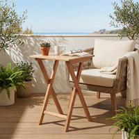 Tables consoles pliantes en bois massif pour l'entrée, le salon et l'extérieur, de haute qualité, directement du fabricant