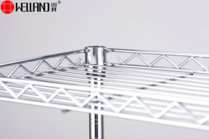 Étagère de rangement multifonctionnelle à 3 niveaux en métal chromé sur roulettes pour salle de bain, à monter soi-même - Product Image 5