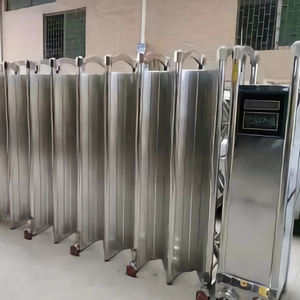 Modèle d'<span class=keywords><strong>ouverture</strong></span> automatique de conception simple de porte de sécurité escamotable électrique extérieure moderne pour la glissière automatique de maison d'entrée - Product Image 4