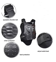 Gilet de Protection pour Moto Motocross, Gilet de Protection pour Moto, Poitrine et Dos, Équipement de Protection