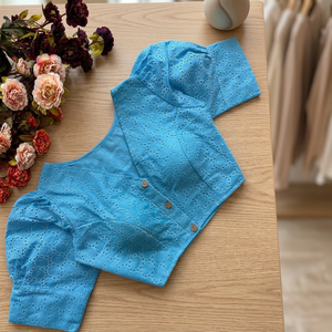 La última Blusa de algodón lista para usar sin esfuerzo de Pakistán indio, elegante y cómoda colección de blusas de diseñador Premium - Product Image 2