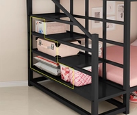 Lit superposé capsule moderne en métal pour adultes, idéal pour hôtels, appartements, maisons d'hôtes et écoles, gain de place, pour salon