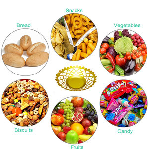 ชั้นวางของใน<span class=keywords><strong>ค</strong></span>รัว ถาดใส่ของว่างสำหรับโรงแรม บาร์ ถาดเสิร์ฟหรูหรา <span class=keywords><strong>จาน</strong></span>ผลไม้ดีไซน์สร้างสรร<span class=keywords><strong>ค</strong></span>์ <span class=keywords><strong>ตะกร้า</strong></span>ผลไม้โลหะสำหรับตกแต่งครัว - Product Image 3