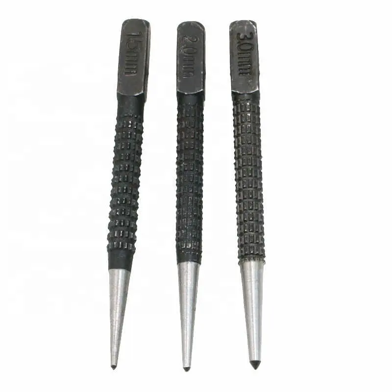 High hardness 3pcs professional sample punching center impact location cylinder drill hole pin punch out