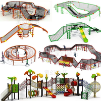 Filet d'escalade extérieur pour enfants, idéal pour parcs d'attractions, maternelles et parcs paysagers, taille personnalisable, corde d'entraînement en alliage