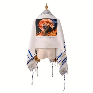 Écharpe de prière Talit <span class=keywords><strong>Religieux</strong></span> Arabe Écharpe Châle 10 Couleurs 52*180CM Écharpe de prière juive Talit - Product Image 1