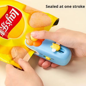 Sellador de Bolsas Doméstico Semiautomático, Recargable por USB, Mini, Ecológico, de Plástico, Eficiente Energéticamente, con 1 Año de Garantía, para Sellado de Snacks - Product Image 3