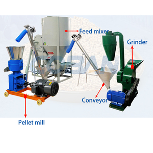 Cattle Swine Pig Pork Cow Beef Livestock Feedstuff Making Machine Unit Flat Die Poultry <b>Chicken</b> <b>Pellet</b> <b>Feed</b> Processing Machine - Product Image 1