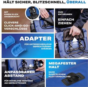 Bolsa de <span class=keywords><strong>bicicleta</strong></span> 3 en 1 para alforja con mochila impermeable 25L bolsa de Alforja reflectante con red de <span class=keywords><strong>casco</strong></span> resistente al desgarro - Product Image 3