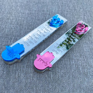 Lucite Mezuzah Case Judaica Cadeau Gravé Au Laser Acrylique Mezuzah Case avec Hébreu Maison Bénédiction Personnalisé Judaica Cadeau pour Juif - Product Image 5