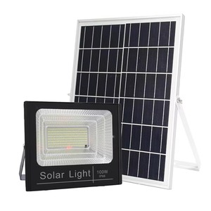 ไฟสปอร์ตไลท์ LED พลังงานแสงอาทิตย์สำหรับภายนอกอาคาร ประสิทธิภาพสูง กันน้ำ IP65 ขนาด 50W 100W 200W 300W สำหรับสวนสนุกและจัดสวน - Product Image 4