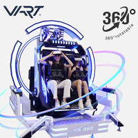 Máquina de Juego de Realidad Virtual para 2 Personas, Simulador de Vuelo, Silla VR Tipo Huevo, Equipo de Juego 9D Cinema VR Arcade