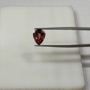 Joyería de cristal esmeralda de turmalina Rosa Natural de alta calidad, forma de pera suelta, corte facetado, tratado térmicamente con Color de piedra preciosa azul - Product Image 2