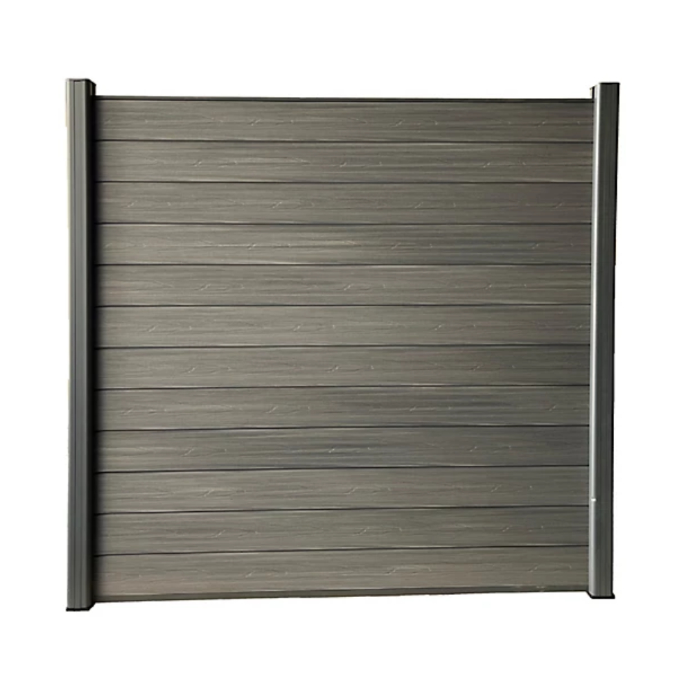 Easily Assembled 3D Embossed Privacy Fence Decorative Outdoor Garden Fence Panels Wood Plastic Composite WPC Fence Trellis