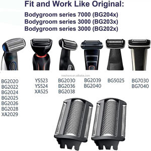 Chất lượng cao bg2000 2 cái máy cạo râu điện lá Đầu khô và ướt thay thế cho <span class=keywords><strong>Norelco</strong></span> Bodygroom bg2024 bg2040 ys534 tt2024 - Product Image 2
