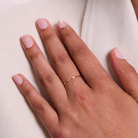 Bague en or 14 carats micro-pavée de zirconiums, élégante et fine, pour mariage, fête, accessoires de bijoux pour femmes et filles