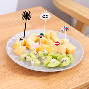Tenedores de Frutas con Forma de Animales para Niños, Mini Tenedores de Frutas con Forma de Castillo, Palillos para Caja Bento, Accesorios para Caja Bento, Palillos de Dientes de Dibujos Animados para Caja Bento - Product Image 6